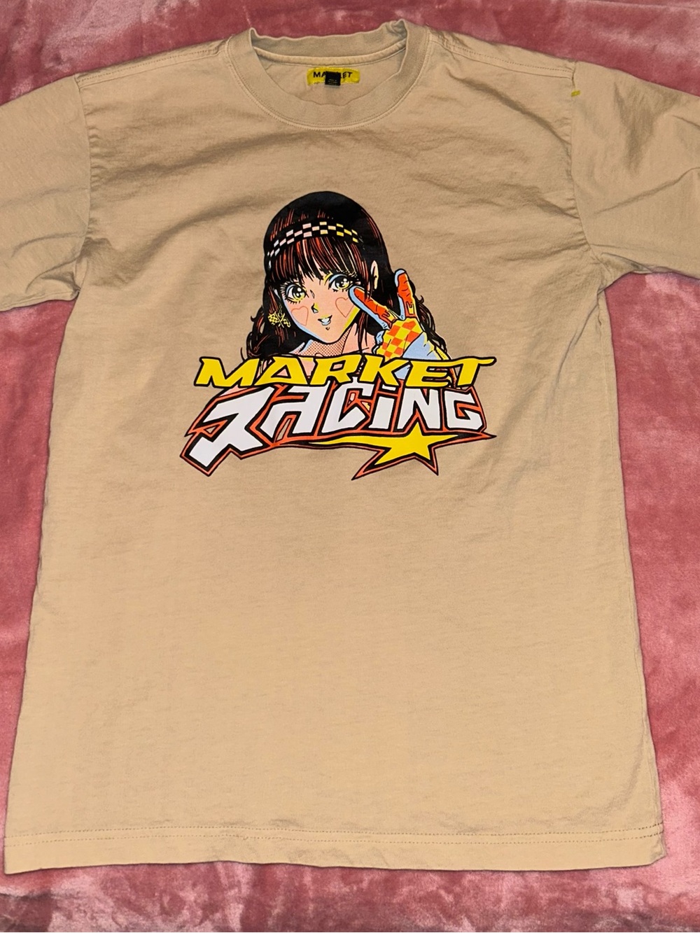 Graphic Tee - Beige Short Sleeve